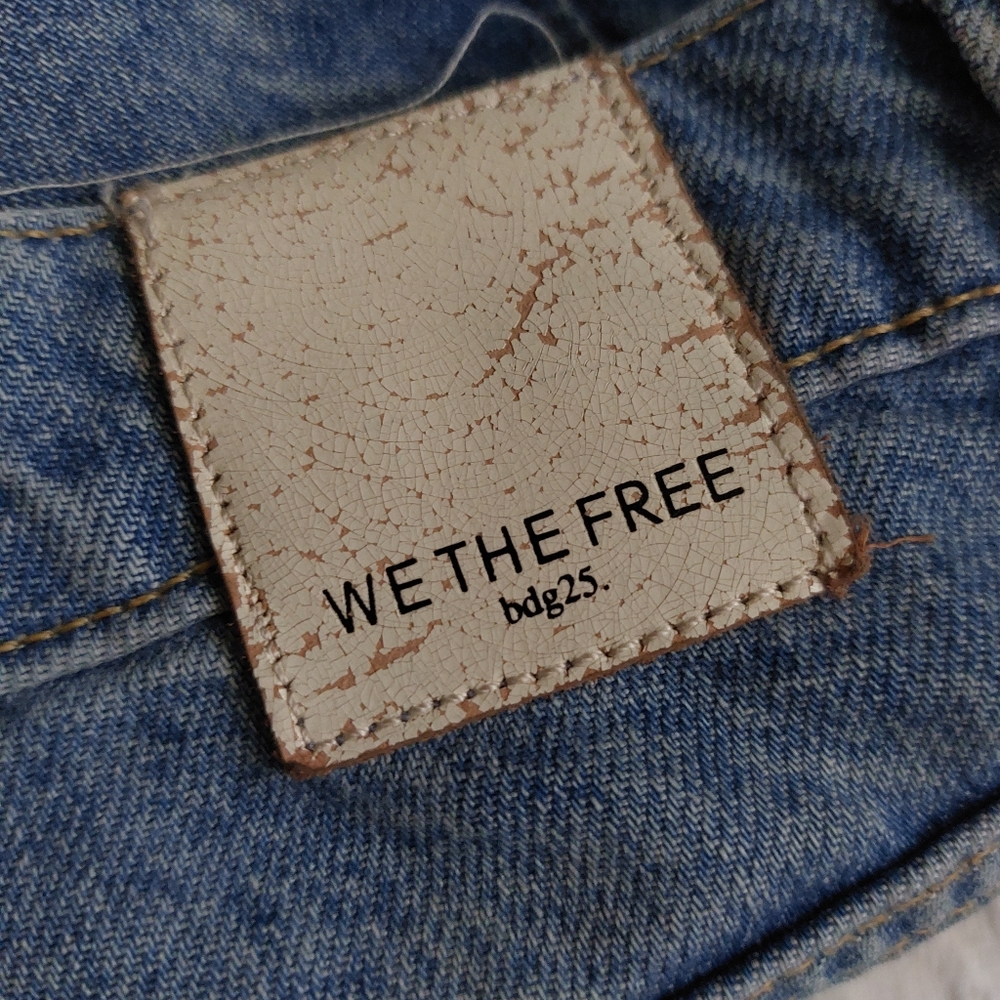 Free People High-Waist Wide Leg Jeans in Blue - Picture 10 of 13